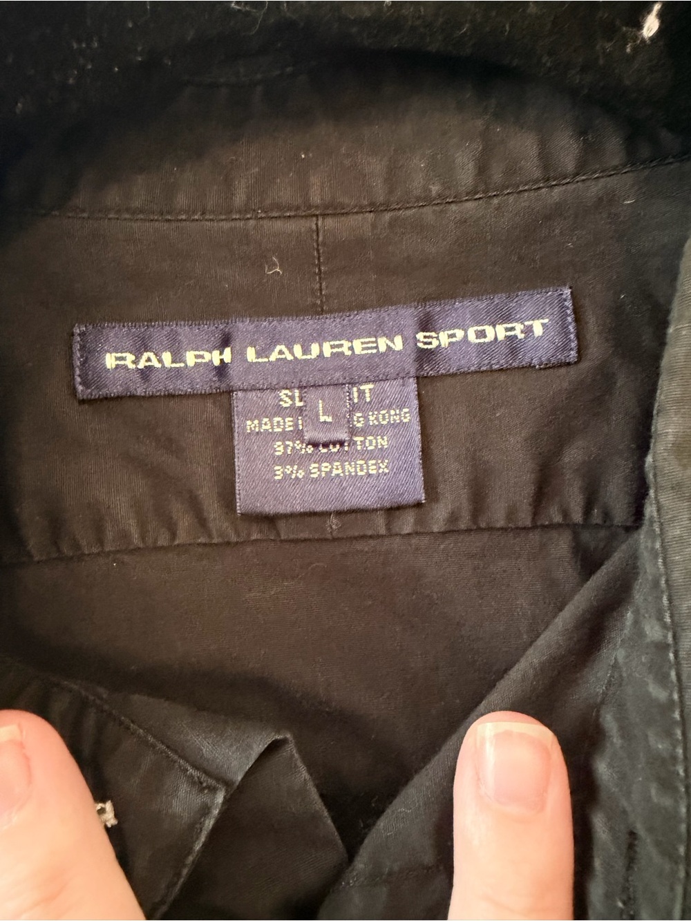 Ralph Lauren Sport Men’s Black Button-Down Oxford Shirt - Picture 3 of 4